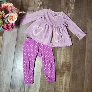 12-18m Purple Baby Toddler Girl Outfit